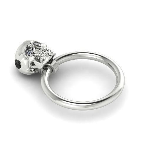 Skull pendant Model 2363 3D print model_1