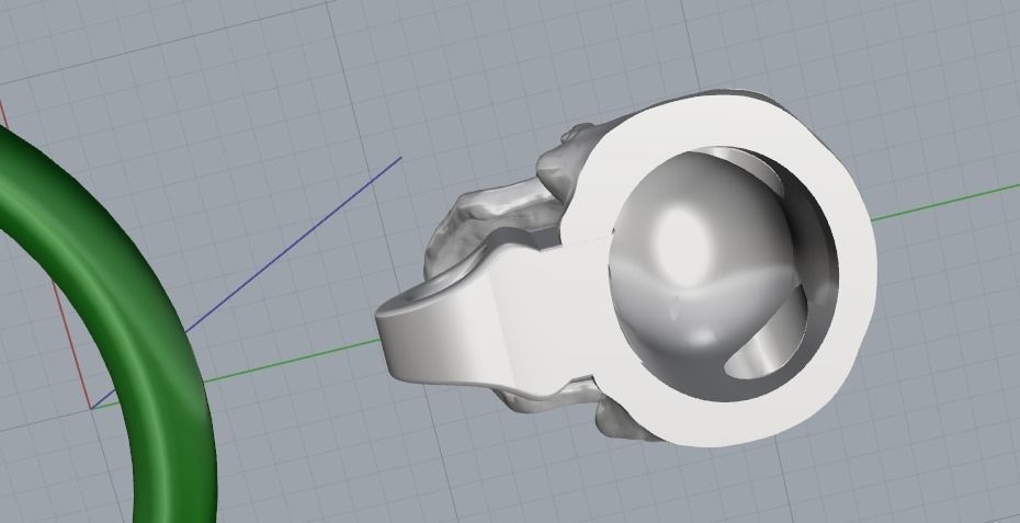 Skull pendant Model 2363 3D print model_3