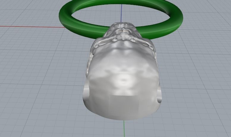 Skull pendant Model 2363 3D print model_4