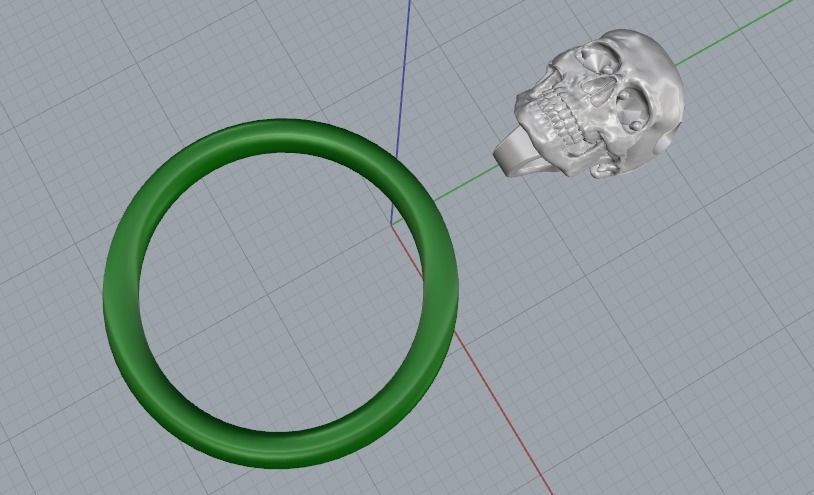 Skull pendant Model 2363 3D print model_5