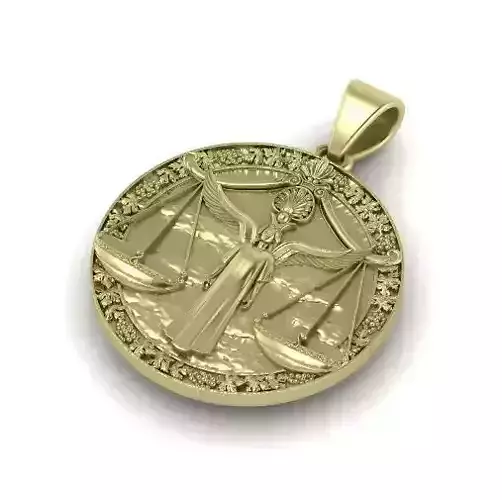 Pendant in the form of the zodiac sign Libra Model 2361 3D print model