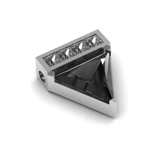 Triangle pendant Model 2357 3D print model_0