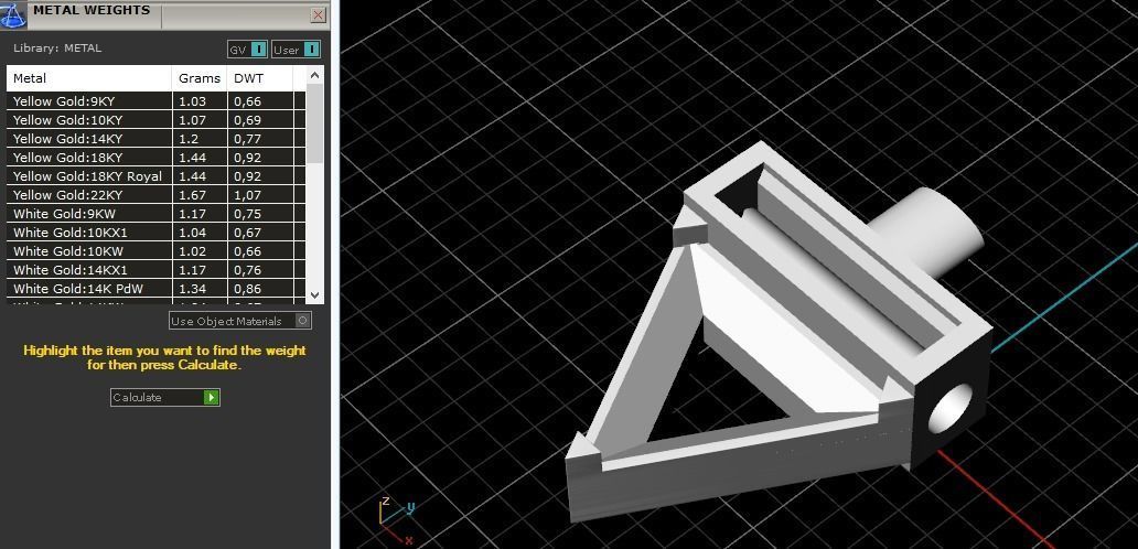 Triangle pendant Model 2357 3D print model_7