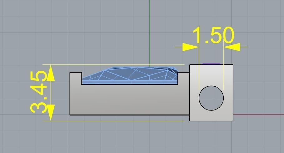 Triangle pendant Model 2357 3D print model_8