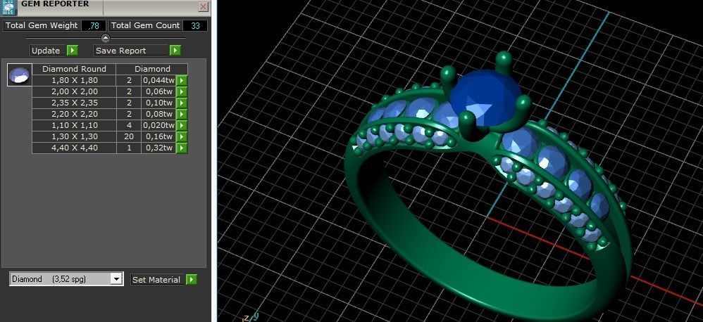 Soliter ring Model 2352 3D print model_9