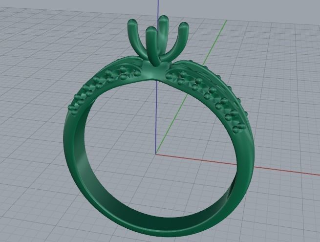 Soliter ring Model 2352 3D print model_4
