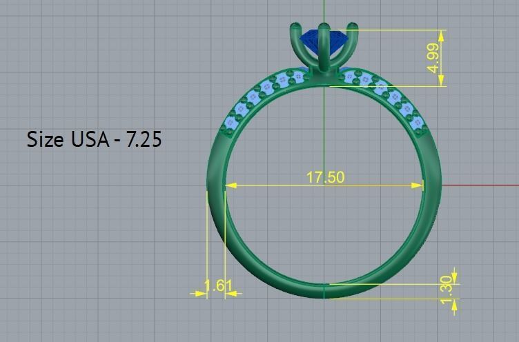 Soliter ring Model 2352 3D print model_6