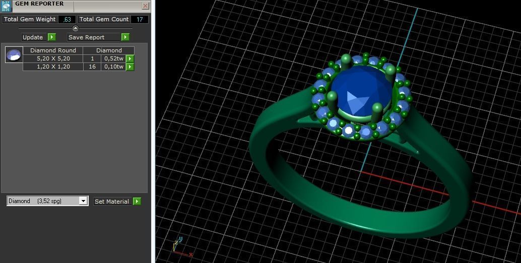 Soliter ring Model 2346 3D print model_10