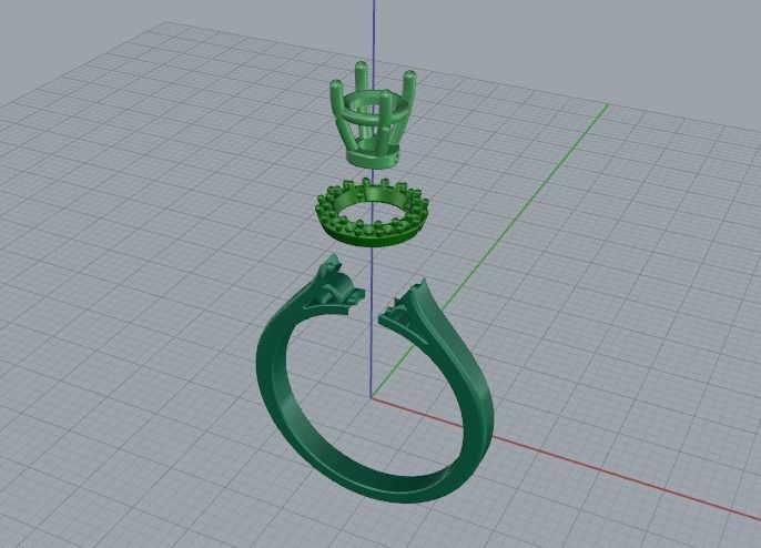 Soliter ring Model 2346 3D print model_2