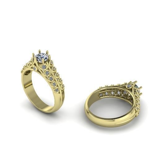 Soliter ring size 6 Model 2345 3D print model_1