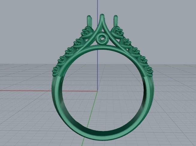 Soliter ring size 6 Model 2345 3D print model_4