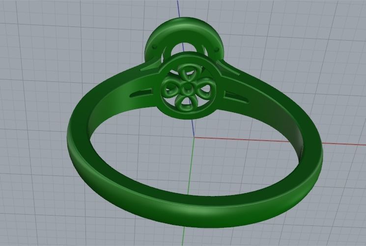 Soliter ring size 9 Model 2344 3D print model_3