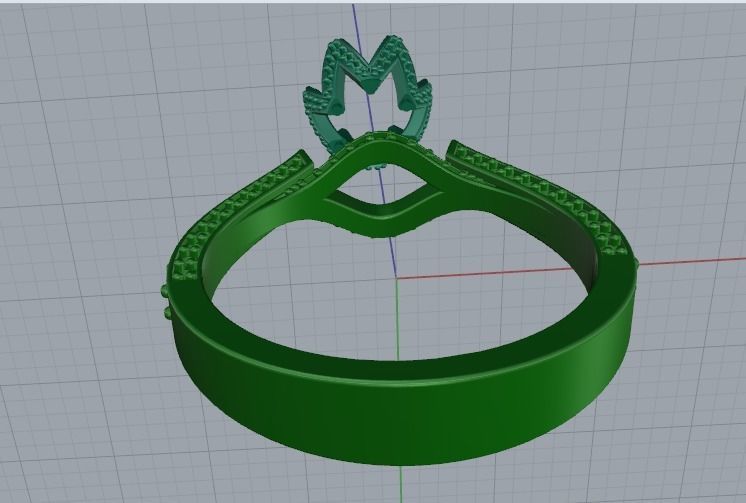 Soliter ring size 8 Model 2343 3D print model_4
