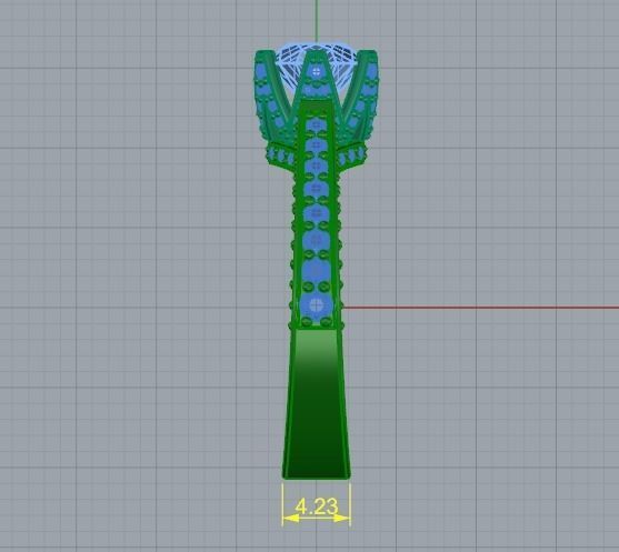 Soliter ring size 8 Model 2343 3D print model_7
