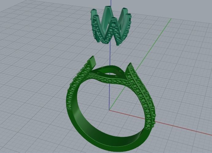 Soliter ring size 8 Model 2343 3D print model_2