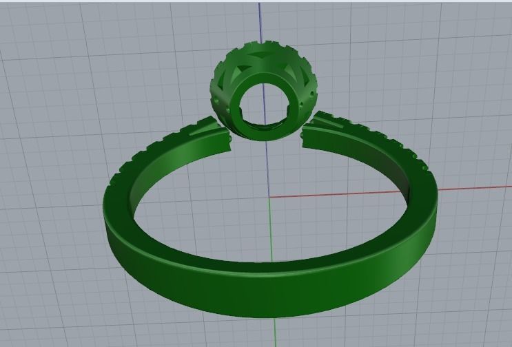 Soliter ring size 7 Model 2339 3D print model_3