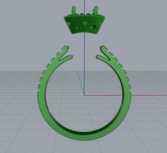 Soliter ring size 7 Model 2339 3D print model_2