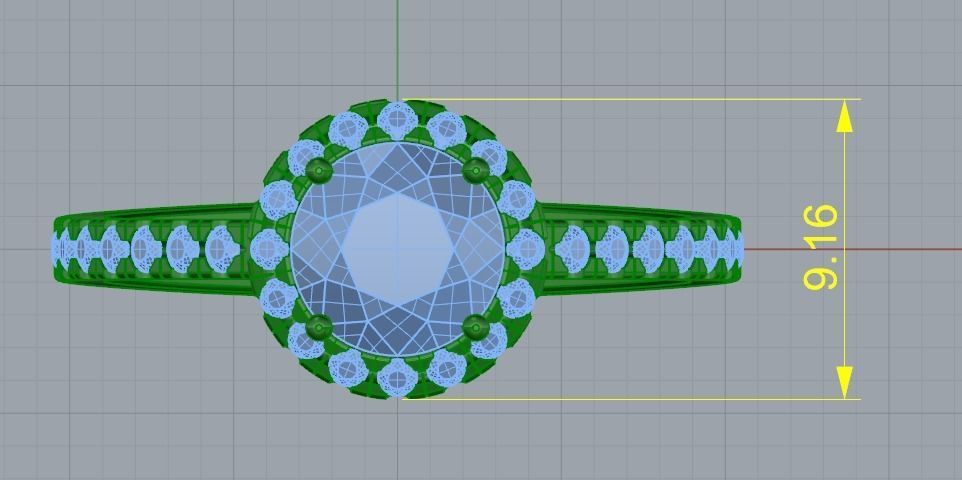 Soliter ring size 7 Model 2339 3D print model_5