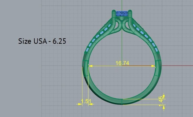 Soliter ring Model 2336 3D print model_6