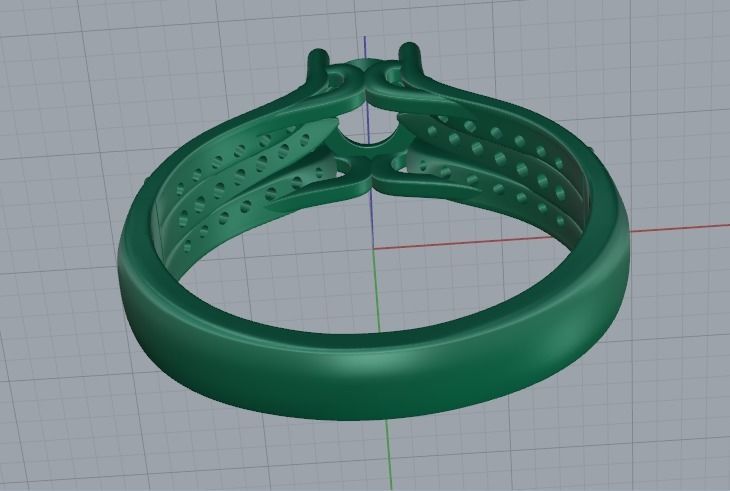 Soliter ring Model 2336 3D print model_5