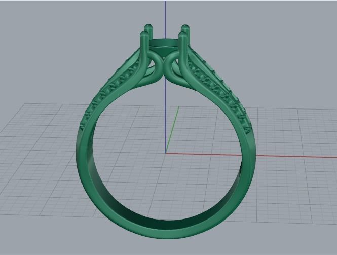 Soliter ring Model 2336 3D print model_3