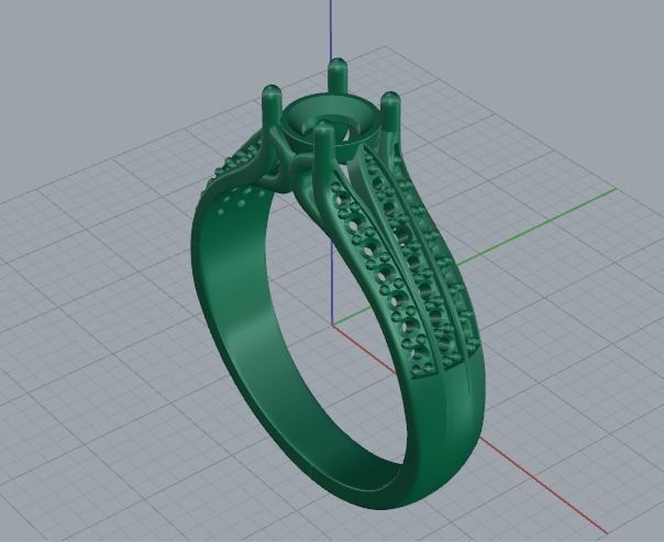 Soliter ring Model 2336 3D print model_4