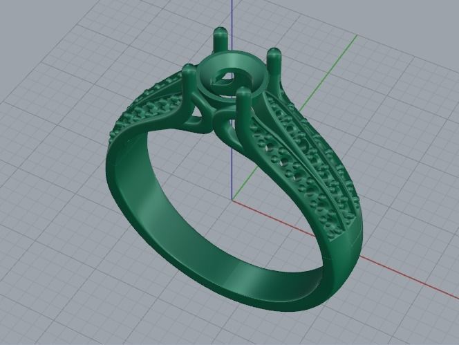 Soliter ring Model 2336 3D print model_2