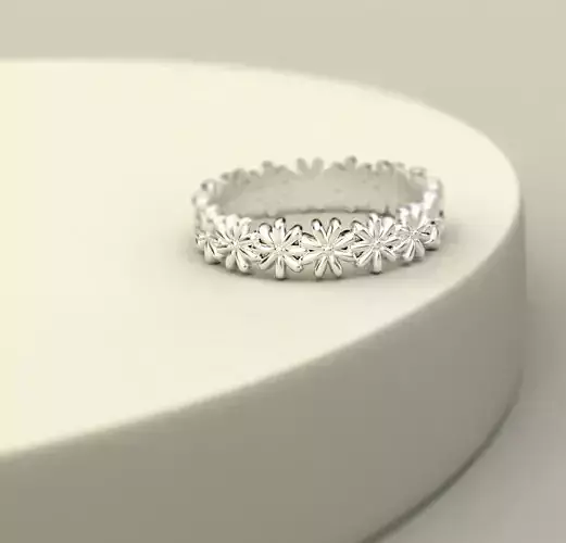 210842 R  Daisy Ring 3D print model