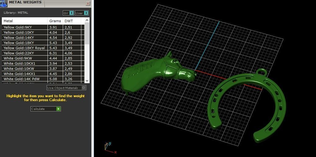 Horseshoe pendant with a horse Model 2331 3D print model_8