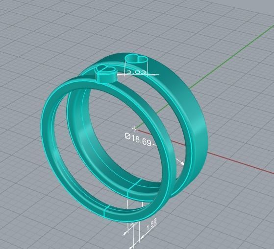 210713 R couple of rings with little hearts 3D print model_16
