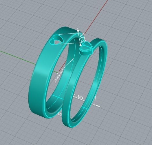 210713 R couple of rings with little hearts 3D print model_11