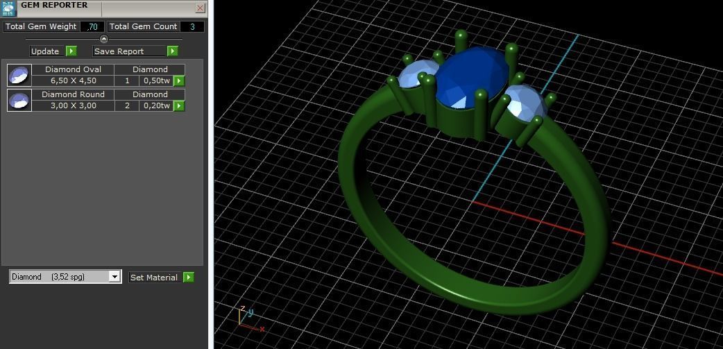 Soliter ring Model 2326 3D print model_8