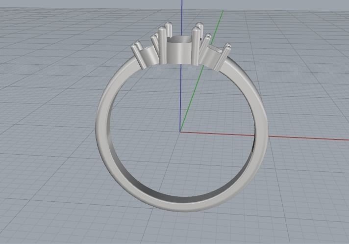 Soliter ring Model 2326 3D print model_3