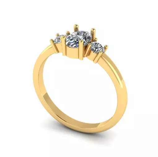 Soliter ring Model 2326 3D print model_0