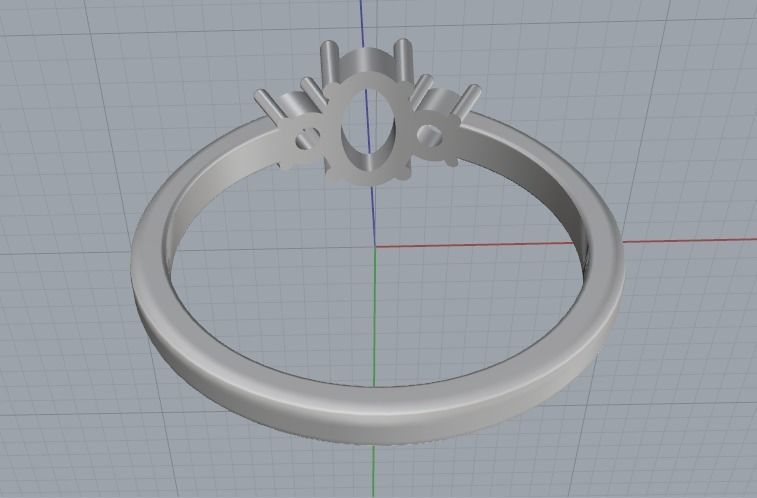 Soliter ring Model 2326 3D print model_4