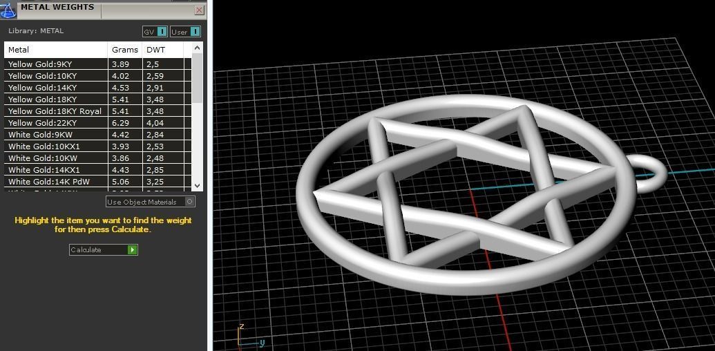 Star of David pendant Model 2406 3D print model_8