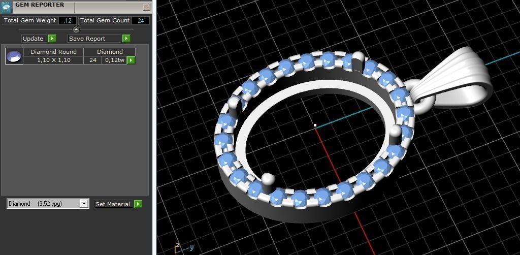 Pendant Model 2400 3D print model_8