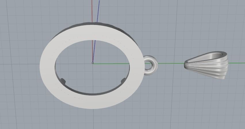 Pendant Model 2400 3D print model_4