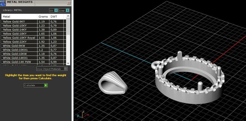 Pendant Model 2400 3D print model_7