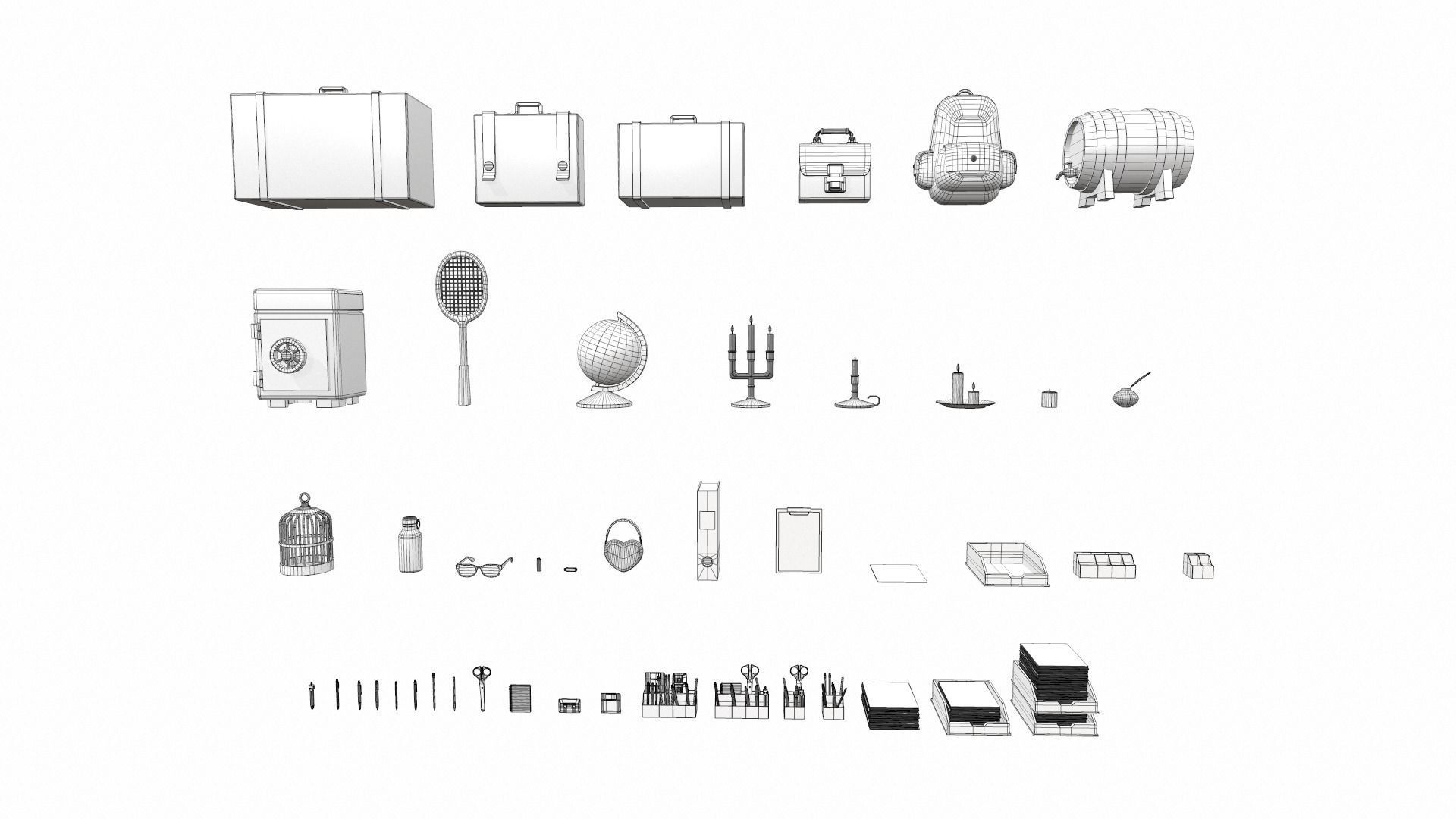 Cartoon household props pack vol 3 3D model_12