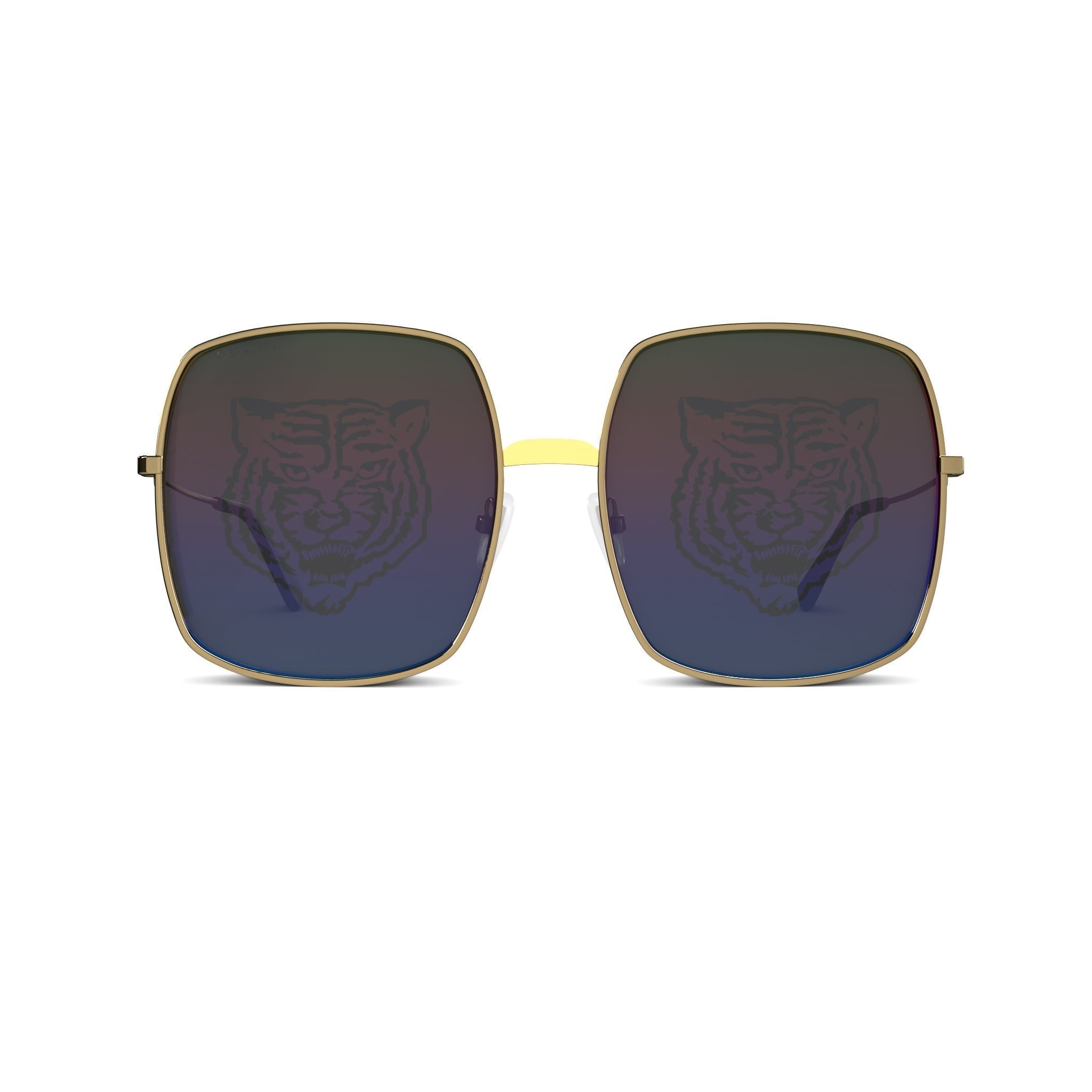 Gucci - GG 0414S 004 Sunglasses  Low-poly 3D model_2