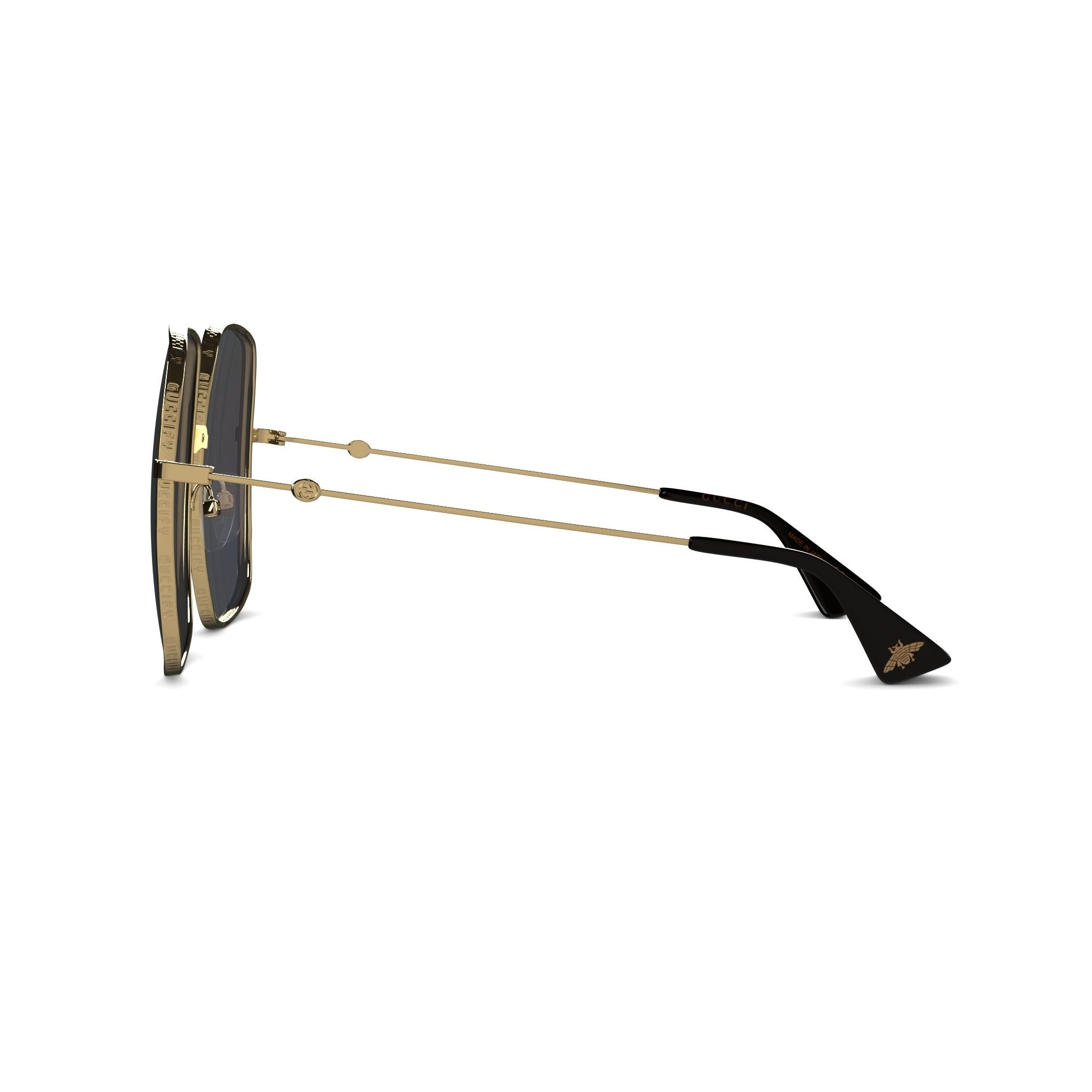 Gucci - GG 0414S 004 Sunglasses  Low-poly 3D model_3