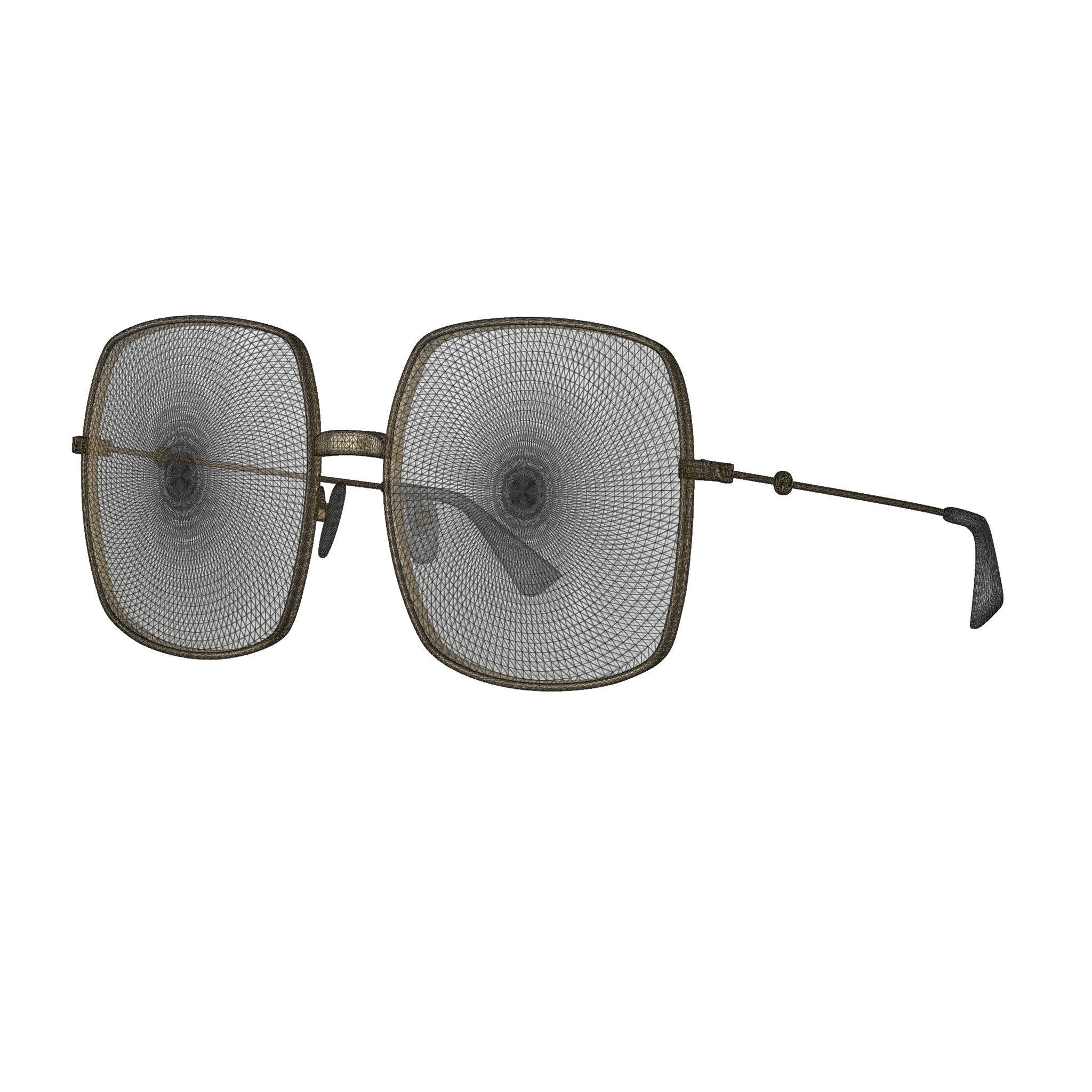 Gucci - GG 0414S 004 Sunglasses  Low-poly 3D model_5