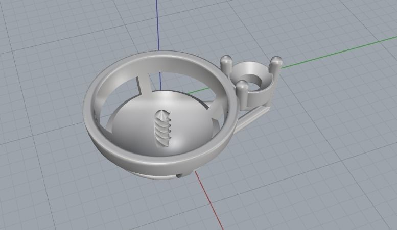 Pendant Model 2391 3D print model_3