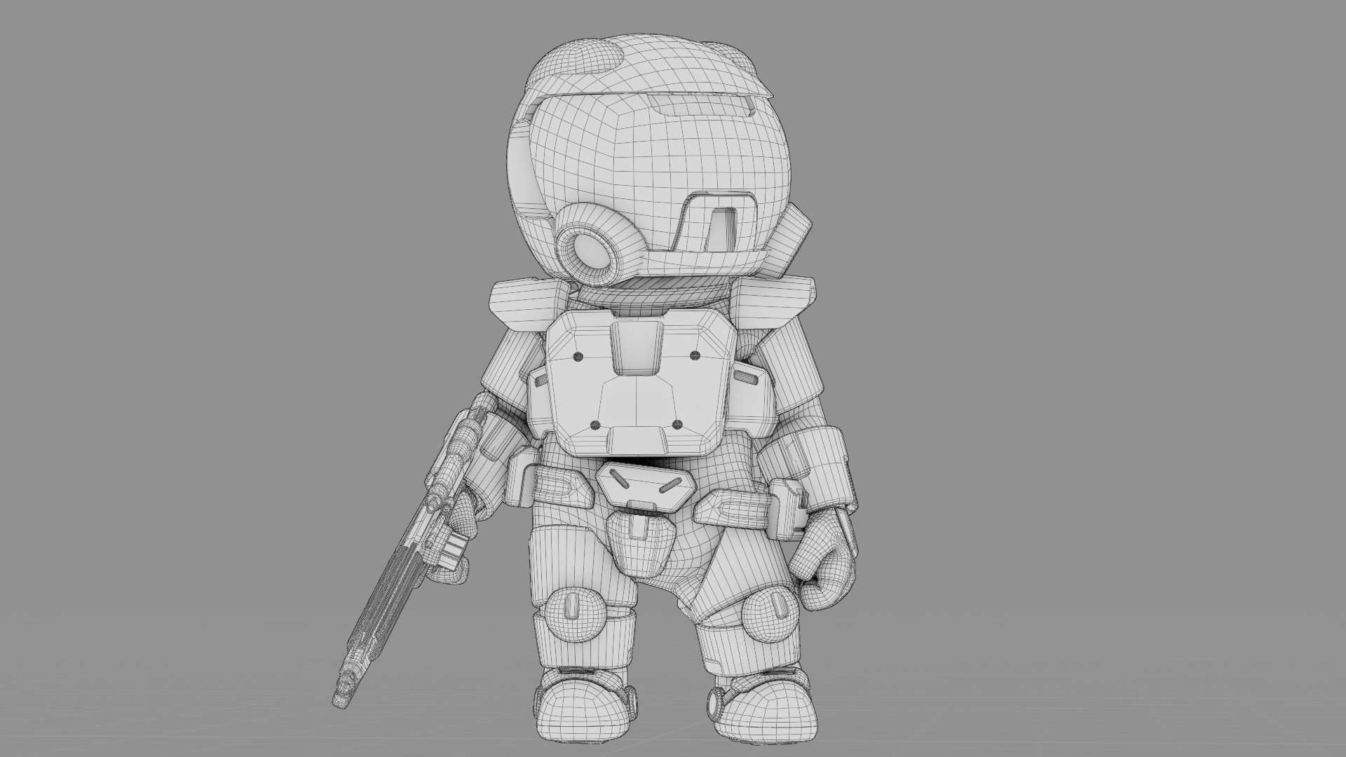 TOON TROOPER RIGGED Free 3D model_37