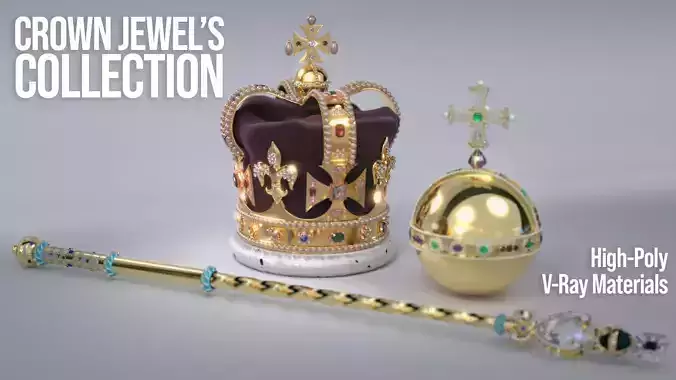 The Crown Jewels 3D Model Collection