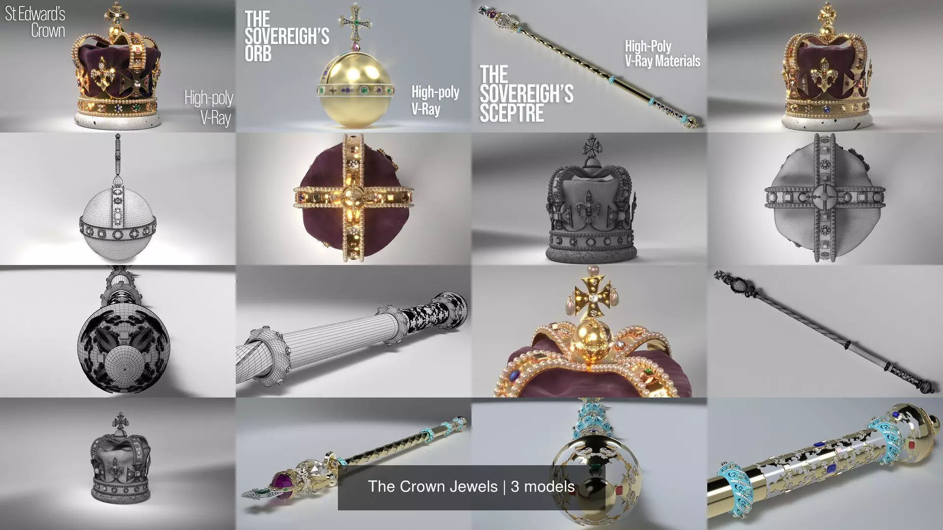 The Crown Jewels 3D Model Collection_1