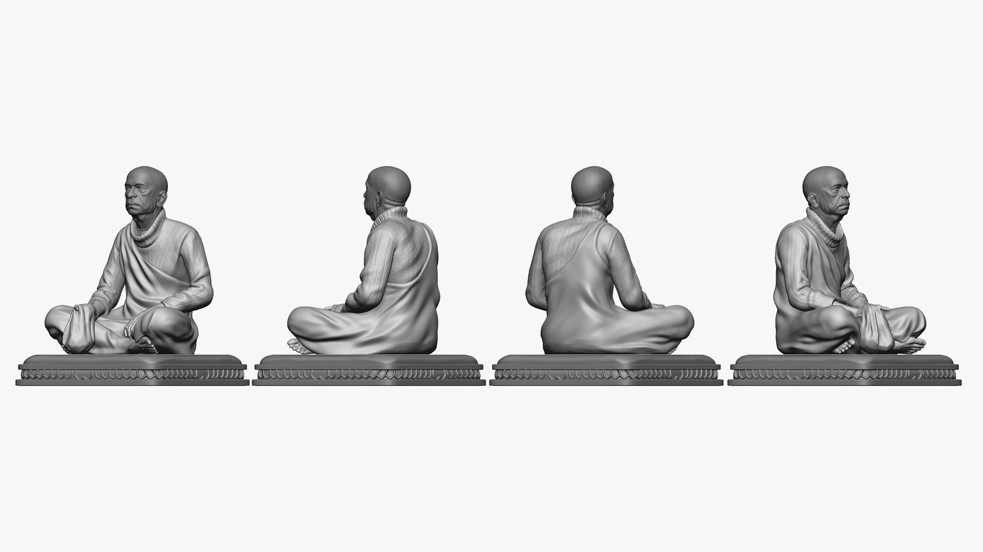 001510 Shrila Prabhupada 3D print model_2