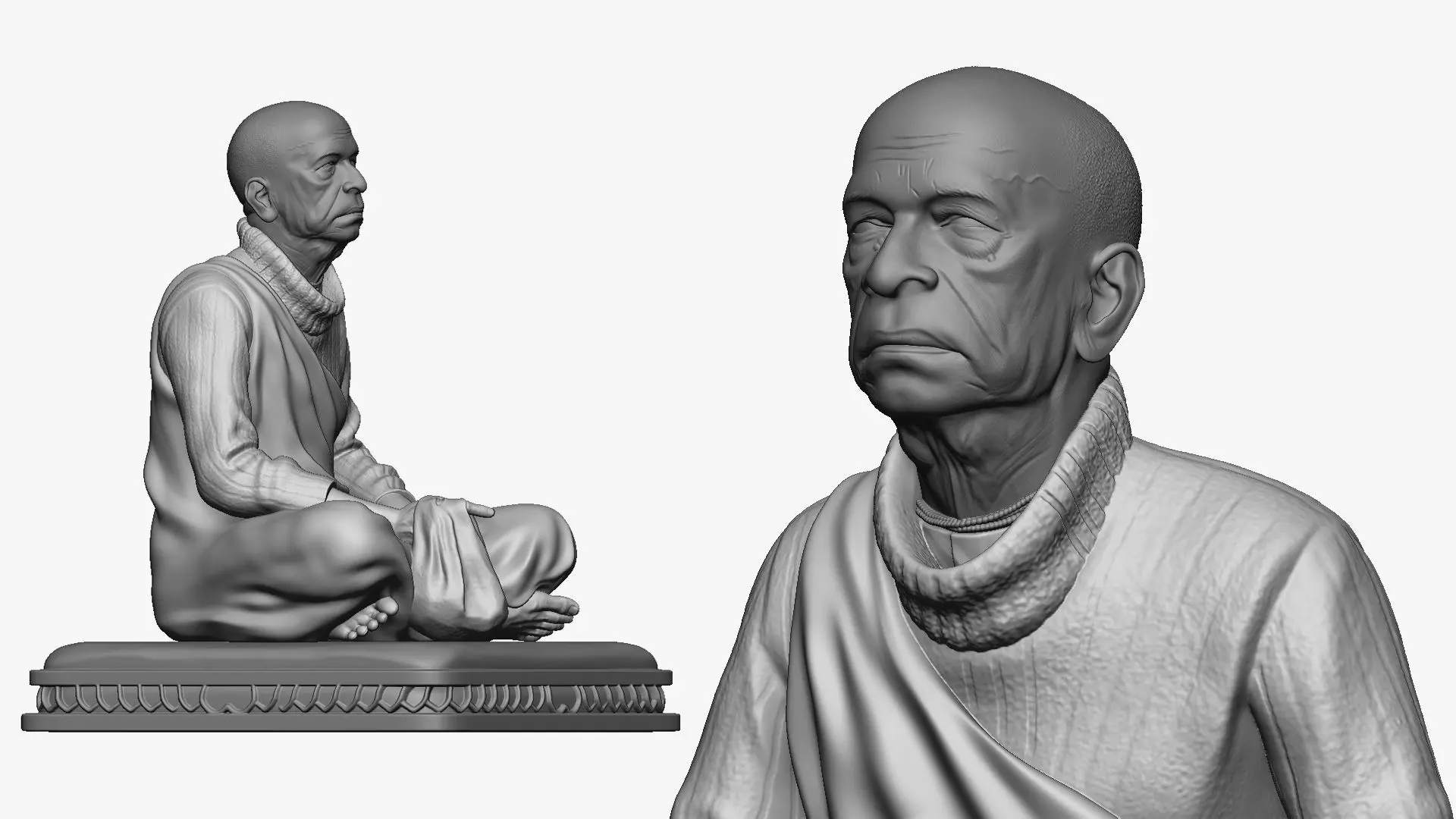 001510 Shrila Prabhupada 3D print model_0