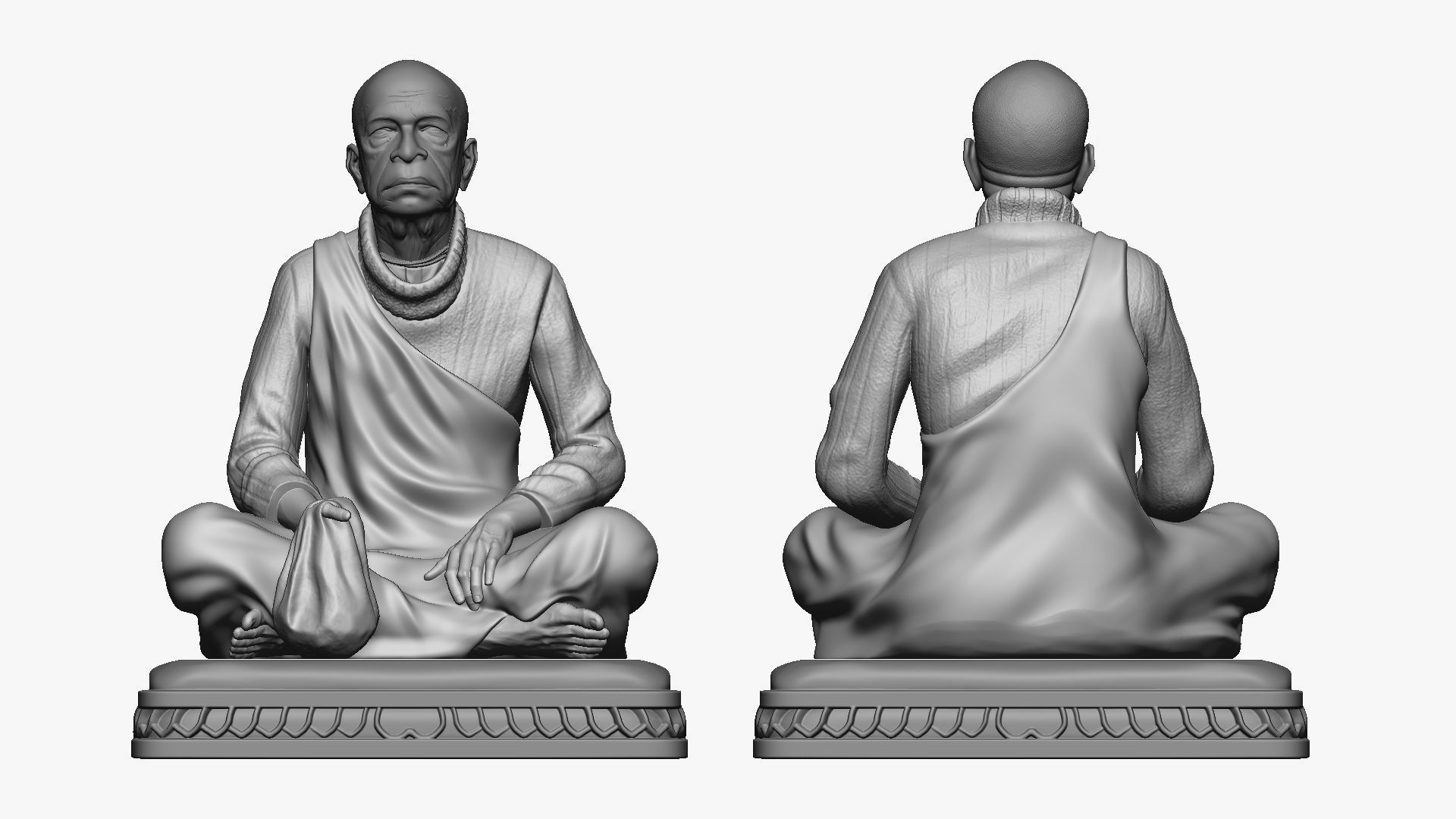 001510 Shrila Prabhupada 3D print model_3